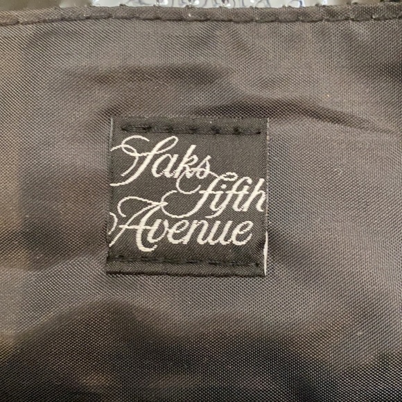 Saks Fifth Ave Black Tote - Picture 3 of 4
